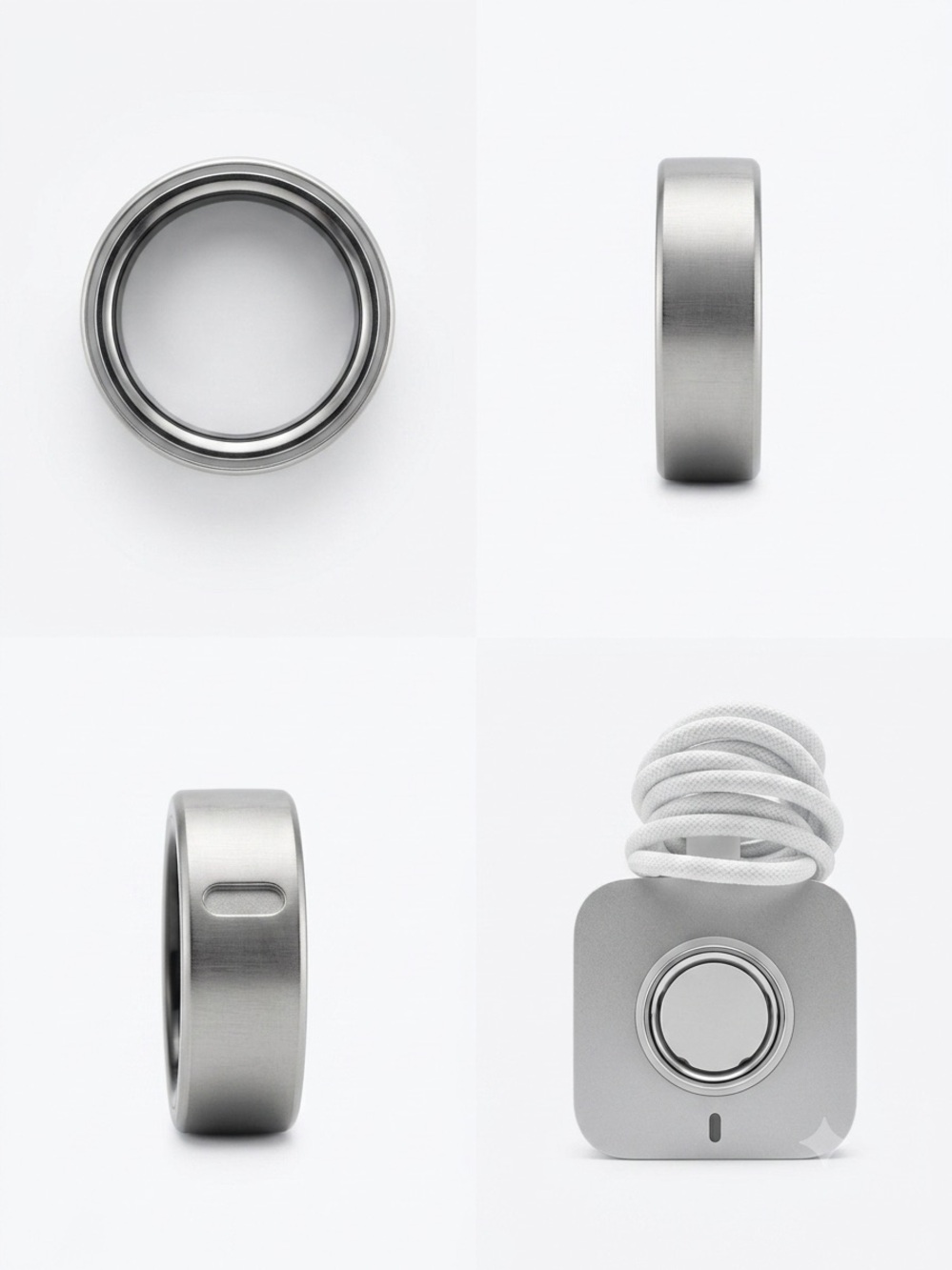 Oura 4 Brushed Silver Smart Ring